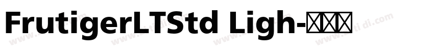 FrutigerLTStd Ligh字体转换